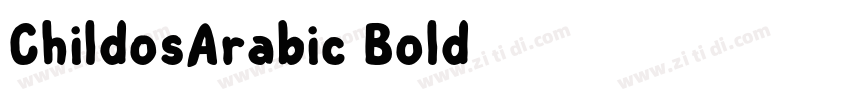 ChildosArabic Bold字体转换